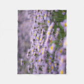Paarse Aster Flowers Fleece Deken (Voorkant)
