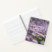 Paarse Aster Flowers Notitieboek (Binnen)