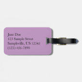 Paarse Aster Flowers op Mount Rainier Bagagelabel (Achterkant horizontaal)