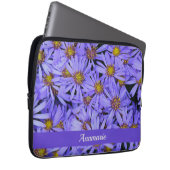 Paarse Aster Flowers op RHS Garden Wisley Laptop Sleeve (Voorkant Rechts)