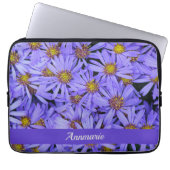 Paarse Aster Flowers op RHS Garden Wisley Laptop Sleeve (Voorkant)