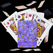 Paarse Aster Flowers op RHS Garden Wisley Pokerkaarten