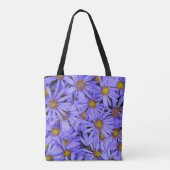 Paarse Aster Flowers op RHS Garden Wisley Tote Bag (Achterkant)