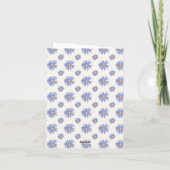 Paarse Aster Persoonlijke Platte Bedankkaart (Achterkant)