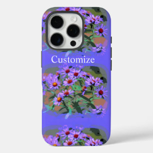 paarse asters iPhone 16 pro hoesje