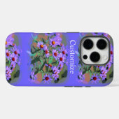 paarse asters Case-Mate iPhone case (Achterkant (horizontaal))