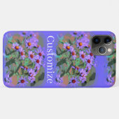 paarse asters iphone hoesje (Achterkant (horizontaal))