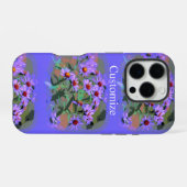 paarse asters iphone hoesje iPhone 16 pro hoesje (Achterkant horizontaal)