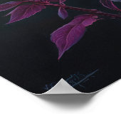 Paarse Astilbe Flower Art Print Poster (Hoek)