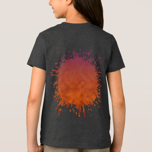 Paarse Asval Tri-Blend Shirt (Achterkant)