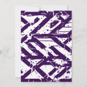 Paarse atleet Afstuderen wist Pet op Kaart (Achterkant)