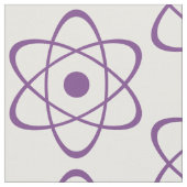 Paarse Atom Symbool Stof (Close Up)