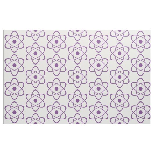 Paarse Atom Symbool Stof (Fat Quarter)