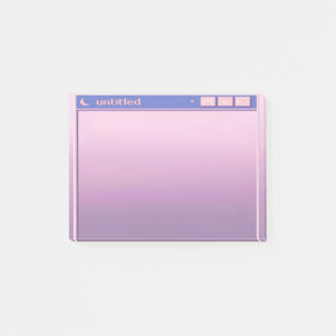 paarse aubergine maakt esthetische illustratie sch post-it® notes