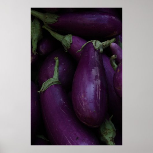 paarse aubergine poster (Voorkant)