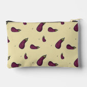 Paarse aubergines op geel etui (Achterkant)