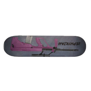 Paarse aug persoonlijk skateboard
