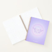 Paarse Aura Bericht Notebook Notitieboek (Binnen)
