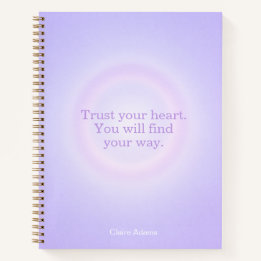 Paarse Aura Bericht Notebook Notitieboek