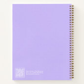 Paarse Aura Bericht Notebook Notitieboek (Achterkant)