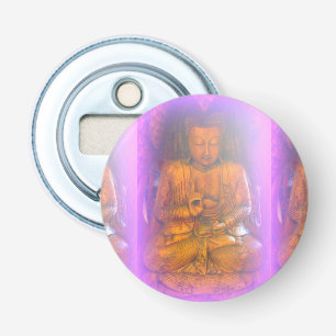 paarse aura boeddha flesopener button flesopener