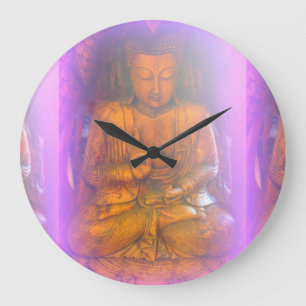 paarse aura buddha grote klok