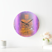 paarse aura buddha grote klok (Huis)
