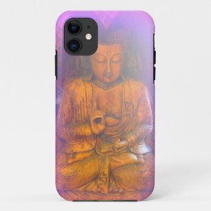 paarse aura buddha iphone 11 hoesje