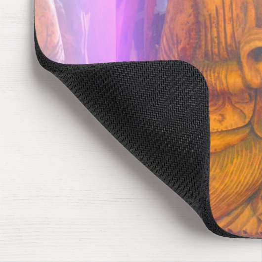 paarse aura buddha mousepad muismat (Hoek)