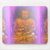 paarse aura buddha mousepad muismat (Voorkant)