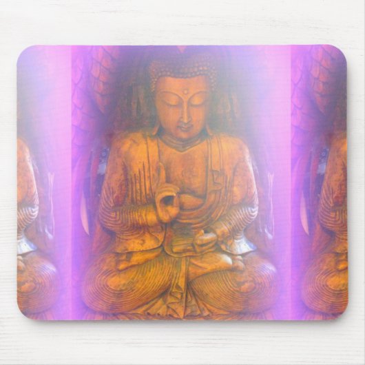 paarse aura buddha mousepad muismat (Voorkant)