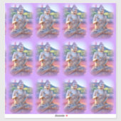 paarse aura buddha sticker (Vel)