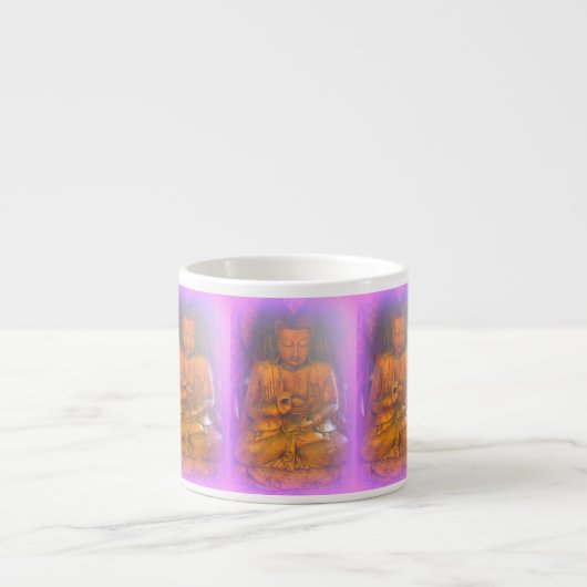 paarse aura buddhas espresso mok (Voorkant)