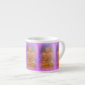 paarse aura buddhas espresso mok (Voorkant rechts)