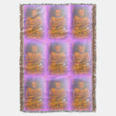 paarse aura buddhas goot deken (Voorkant Verticaal)