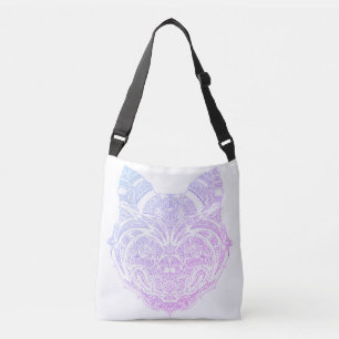 Paarse Aura Cat Crossbody Bag Tas