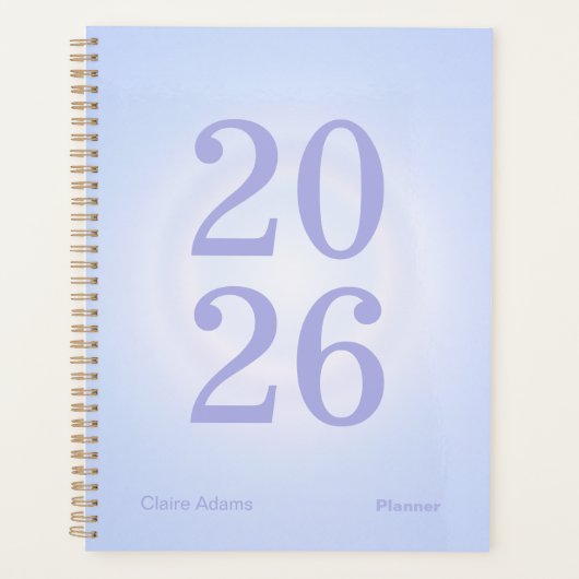 Paarse Aura Groot Jaar Planner (Voorkant)