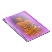 paarse aura meditatie boeddha notitieboek (Rechterzijde)