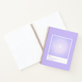 Paarse Aura Swatch Engel Nummer Notitieboek (Binnen)