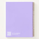 Paarse Aura Swatch Engel Nummer Notitieboek (Achterkant)
