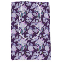 Paarse Australische Wildflower Gift Bag Medium Cadeauzakje