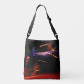 paarse auto dans crossbody tas (Achterkant)