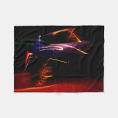paarse auto dans fleece deken (Voorkant (Horizontaal))