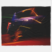 paarse auto dans fleece deken (Voorkant (Horizontaal))