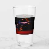paarse auto dans glas (Achterkant)