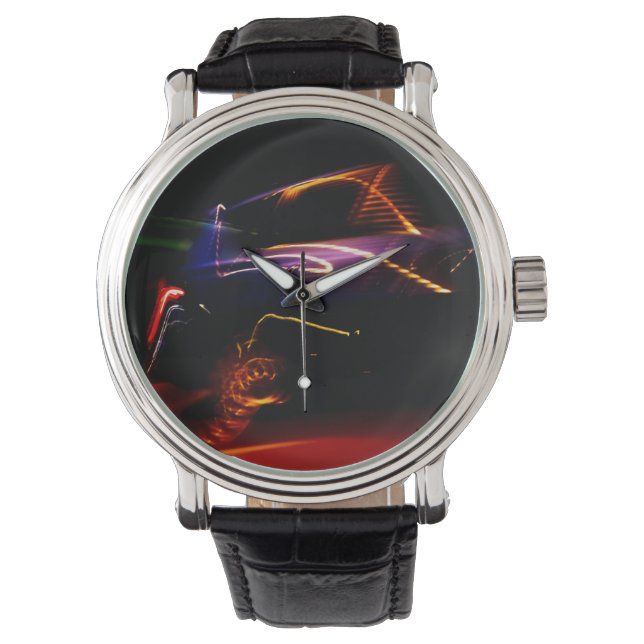 paarse auto dans horloge (Voorkant)