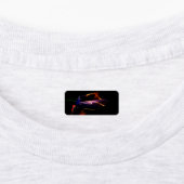 paarse auto dans labels (Aangebracht)