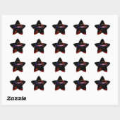 paarse auto dans ster sticker (Vel)