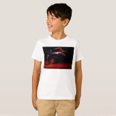 paarse auto dans t-shirt (Voorkant volledig)