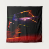 paarse auto dans wandkleed (Voorkant)